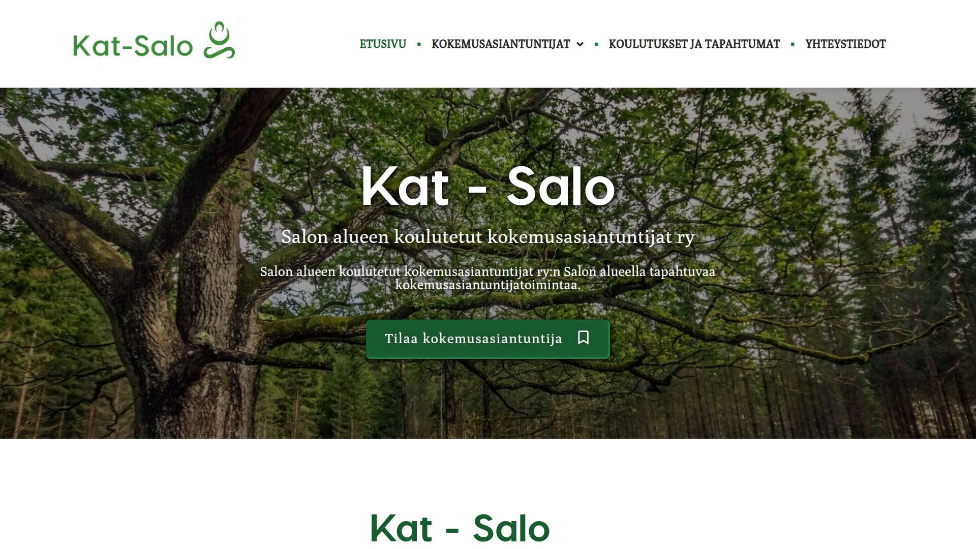 Verkkosivusto salolaiselle yhdistykselle